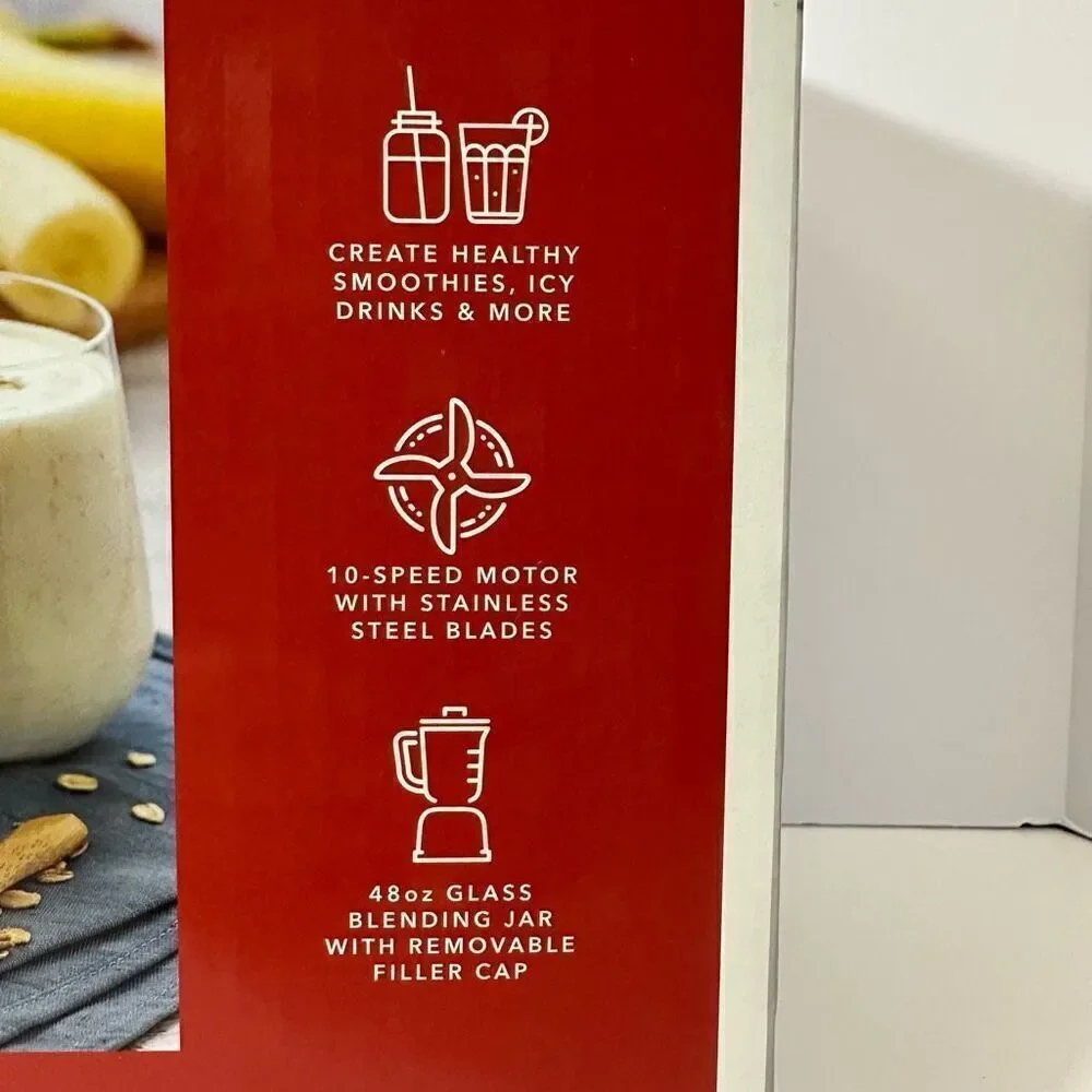 Parini Cookware | 10 Speed Electric Kitchen Blender 6 Cup/48 oz.